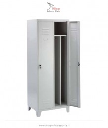 Armadietto doppio in lamiera d'acciaio