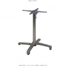 Base tavolo ribaltabile a croce altezza 72 cm in alluminio