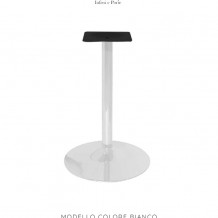 Base tavolo tonda altezza 72 cm in acciaio