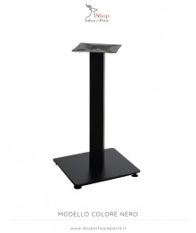 Base tavolo quadrata altezza 72 cm in acciaio