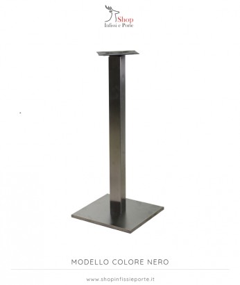 Base tavolo quadrata altezza 110 cm in acciaio