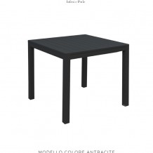 Tavolo quadrato 70x70 cm in alluminio