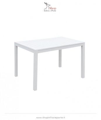 Tavolo rettangolare 70x53 cm in alluminio