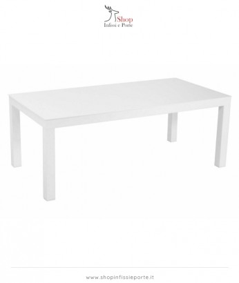 Tavolino basso rettangolare 120x60 cm in alluminio