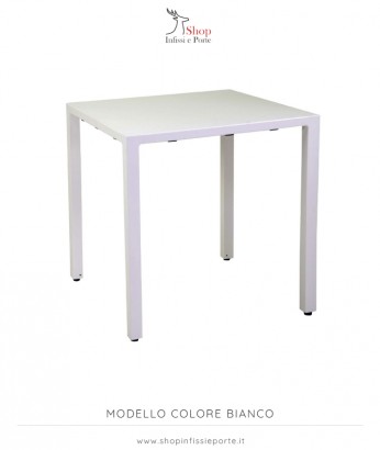 Tavolo quadrato 70x70 cm in alluminio