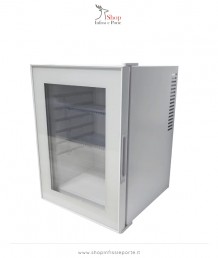 Minibar con porta a vetro bianco 40 litri