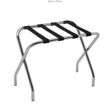 Porta valigie pieghevole modello cromato lucido (confezione da 2 pezzi)