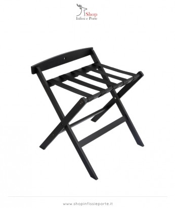 Porta valigie black con sponda (confezione da 2 pezzi)